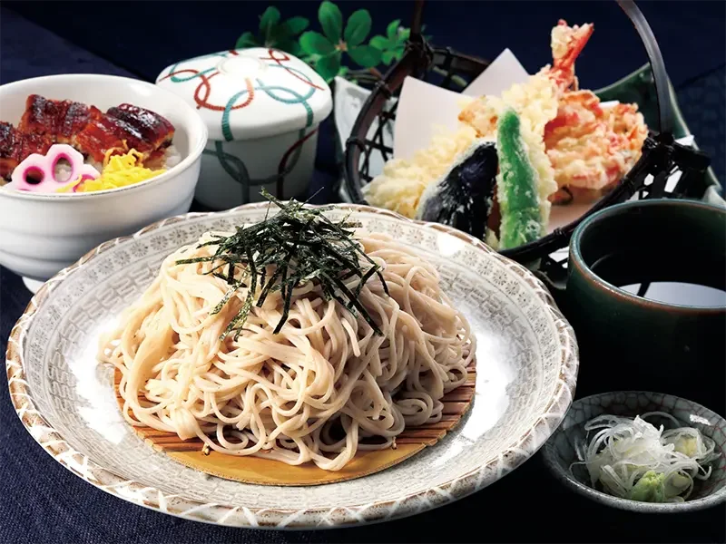 ミニ鰻丼付きそば